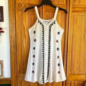 Eden Rising Bar Harbor, ME Embroidered Dress / Cover-up Small